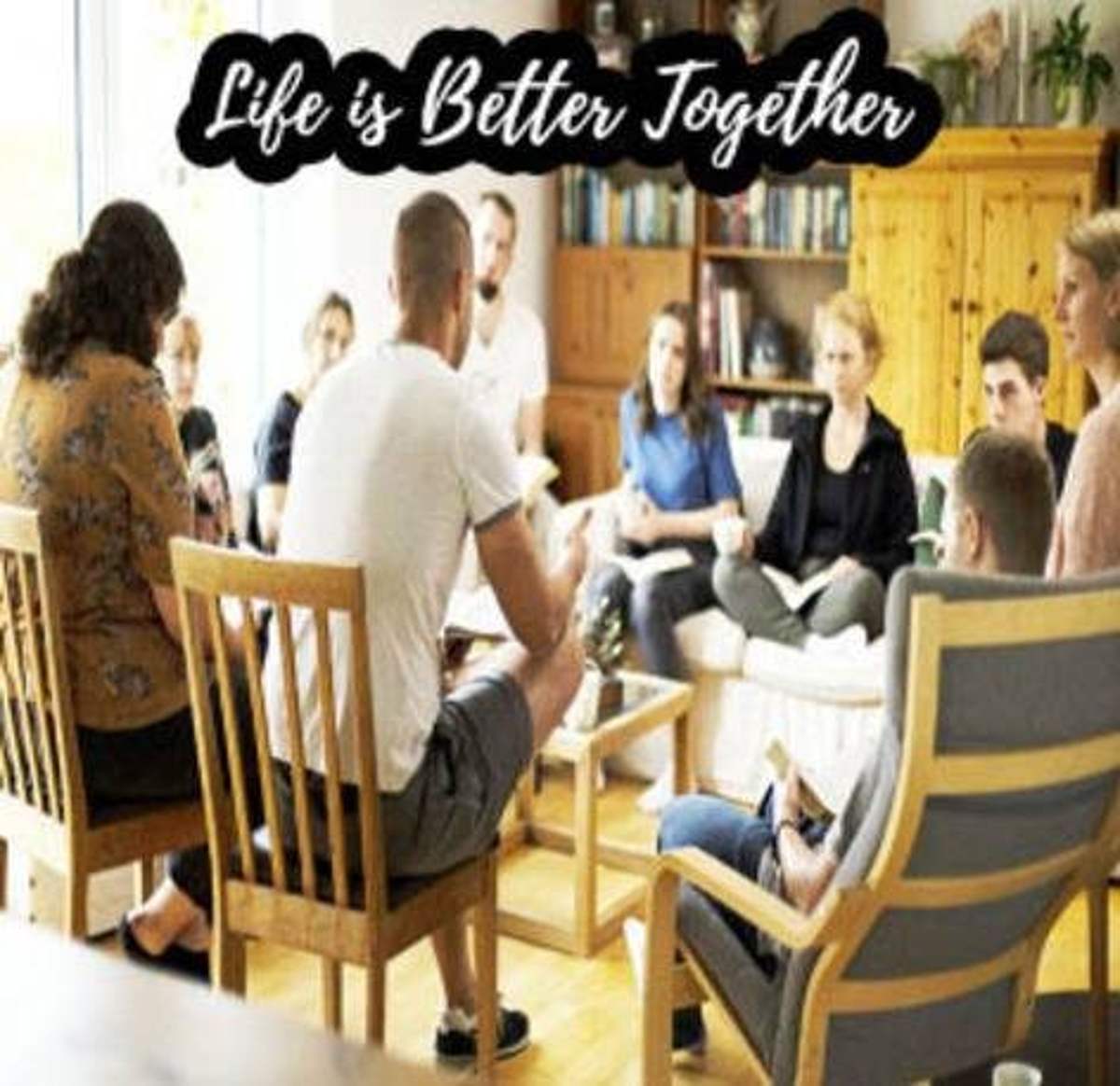Adults talking together in a Life Group